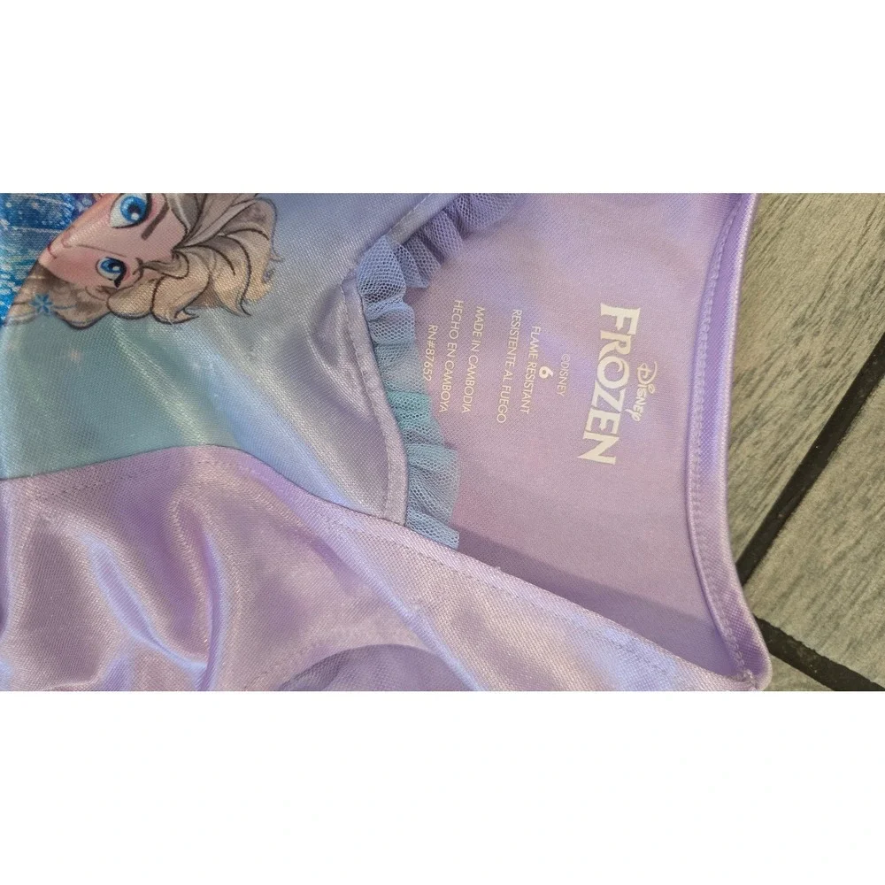 Disney Frozen Elsa Anna Minnie Mouse Nightgown Dress Lot 3pc Girls Size 6 6X 120